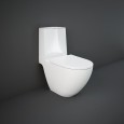 MONOBLOCK WC OFFEN HINTER SEITENBEFESTIGUNGEN 66x38x42cm   + KISTE Rak Ceramics