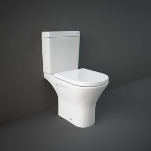 WC MONOBLOC  OUVRIR DERRIÈRE RESORT RIMLESS 60x36x79cm + Cassette et batterie  Rak Ceramics RAK CERAMICS - 1