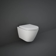 WC sospeso RIMLESS Bianco Opaco 52x36x32 cm + COPRIWATER  FEELING  Rak Ceramics