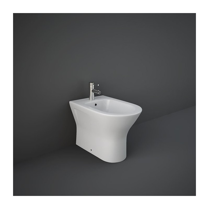 Bidet am Boden mit einem Loch in Matt Weiß 52x36x40 cm  FEELING Rak Ceramics