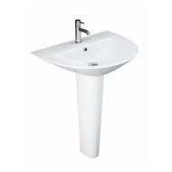 Oval wall-mounted washbasin Sensation  MORWB5001AWHA White Alpino Rak Ceramics