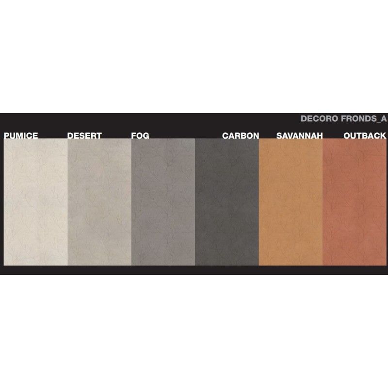 EARTHTECH/ DECORS COMFORT   FRONDS A CARBON GROUND   6MM 120X240  AJUSTEE  - Floor Gres 772731 FLORIM ARCHITECTURAL DESIGN - 1