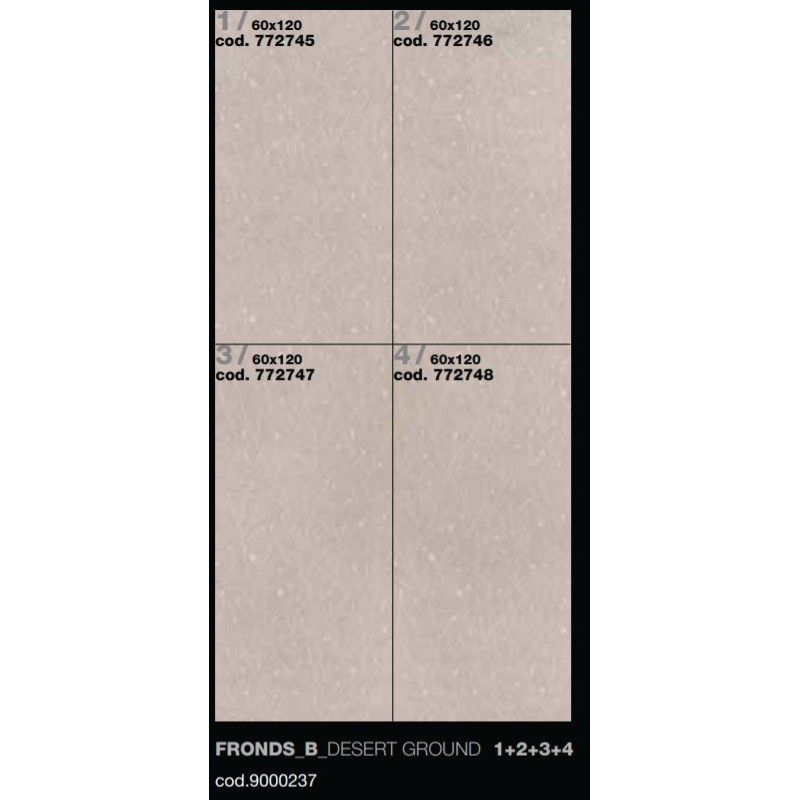 EARTHTECH/ DECORS COMFORT   FRONDS B2 DESERT GROUND   6MM 60X120  RECTIFIED  - Floor Gres 772746 FLORIM ARCHITECTURAL DESIGN - 1