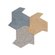 MATCH UP 50x48 SHAPES EARL GREY MIX CINNAMON BLUEBERRY COMFORT 10MM  - Cerim 772836 FLORIM CONTEMPORARY DESIGN - 1