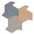 MATCH UP 50x48 SHAPES EARL GREY MIX CINNAMON BLUEBERRY COMFORT 10MM  - Cerim 772836 FLORIM CONTEMPORARY DESIGN - 1