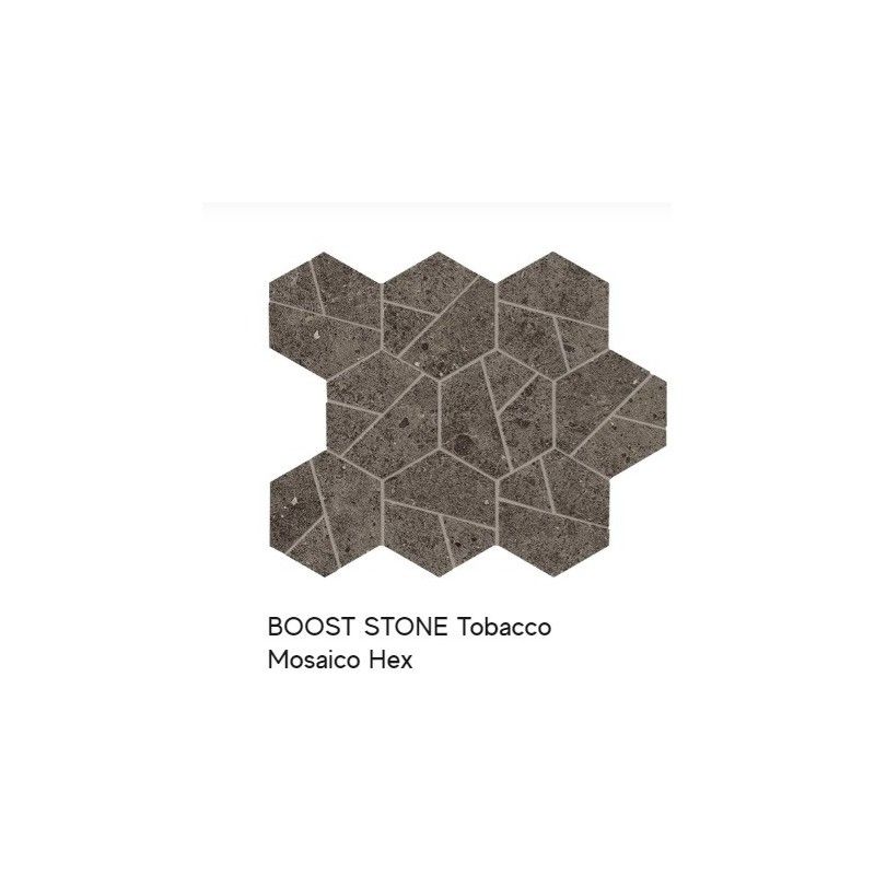 BOOST STONE Tobacco Mosaico Hex 25,28,5 - Atlas Concorde A7C1 CERAMICHE ATLAS CONCORDE - 1