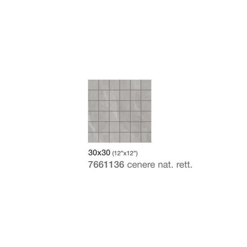 TITANO CENERE NAT MOSAICO 30X30 - Saime Ceramiche  7661136 SAIME CERAMICHE - 1
