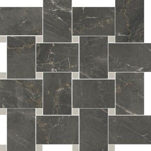 Sybil Contrasti Black Levigato con Tozz. Piombo Mosaico  30x30 - Cerdomus 84496 CERDOMUS - 1