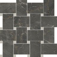Sybil Contrasti Black Poli avec Tozz. Piombo Mosaique  30x30 - Cerdomus 84496 CERDOMUS - 1