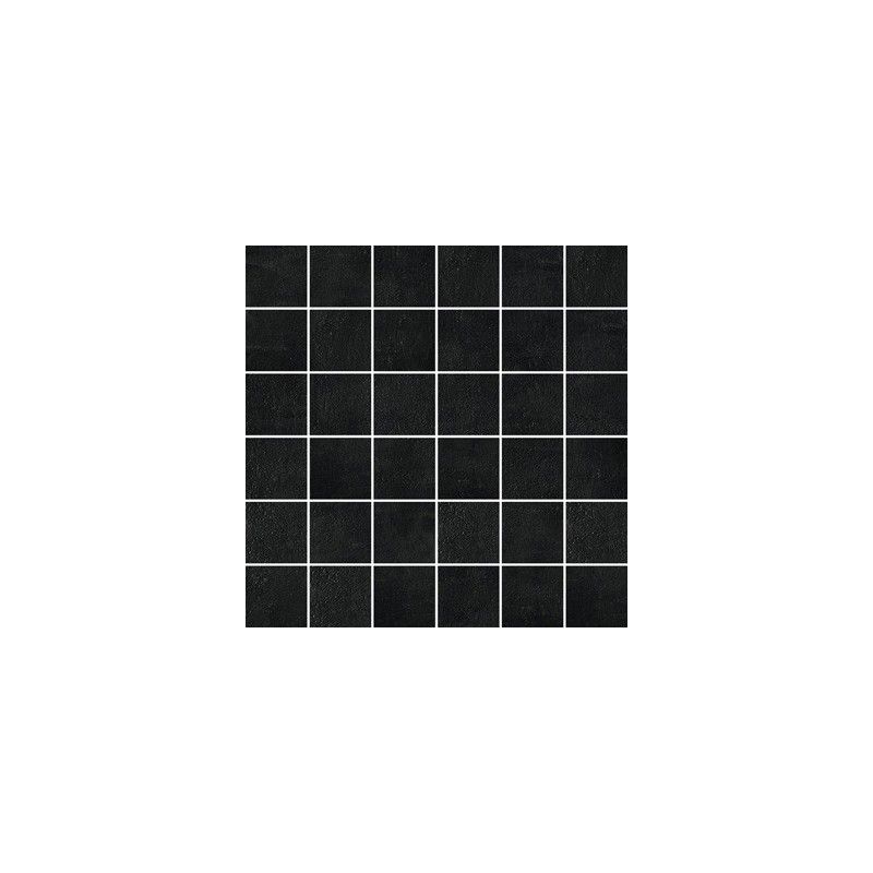 CREATIVE CONCRETE Nero 30x30 Matt Textured Natural Mosaic - Ceramica d'Imola MK.CREACON 30N CERAMICA D'IMOLA - 1