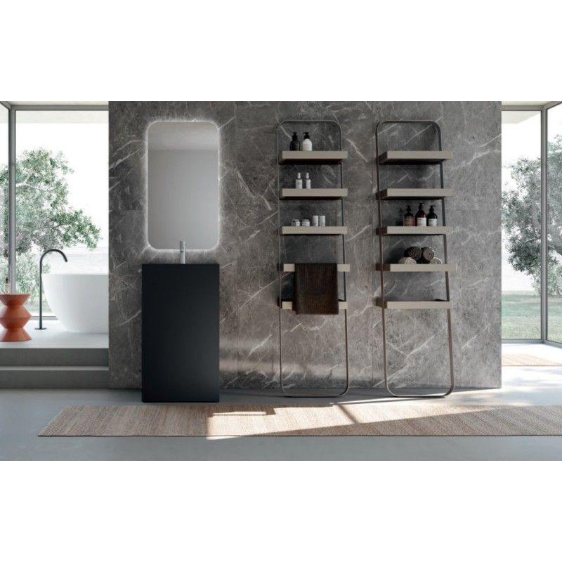 Lavabo Monolite LIME 0 50cm Corian Nero - AZZURRA  Arredobagno AZZURRA GROUP - 1