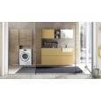 Waschkueche Badezimmerschrank Komposition LIME 2.0 175cm Lackiert Giallo Curry Opaco - AZZURRA  Arredobagno AZZURRA GROUP - 1