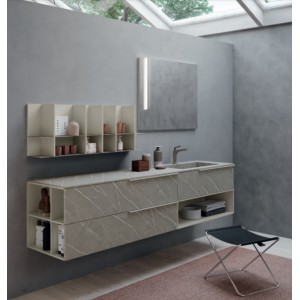 Armoire de toilette Composition LIME 1.0 90cm Pulpis chiaro - AZZURRA  Arredobagno AZZURRA GROUP - 1