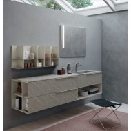 Bathroom cabinet Composition LIME 1.0 90cm Pulpis chiaro - AZZURRA  Arredobagno AZZURRA GROUP - 1