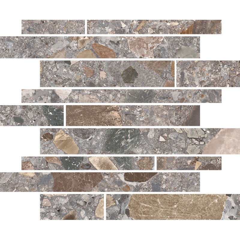 NORR RR 09 NAT MOSAICO PORTNOY 30X30 GRIGIO SCURO MULTICOLOR - Mirage  BBJ3 MIRAGE - 1