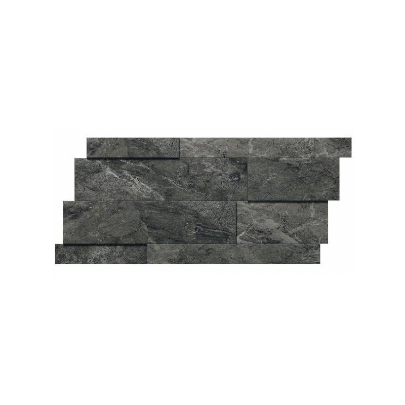 RIVER GRAPHITE MURETTO 3D MIX  Rettificato  28,2X58,6 - REFIN  OH75 REFIN - 1