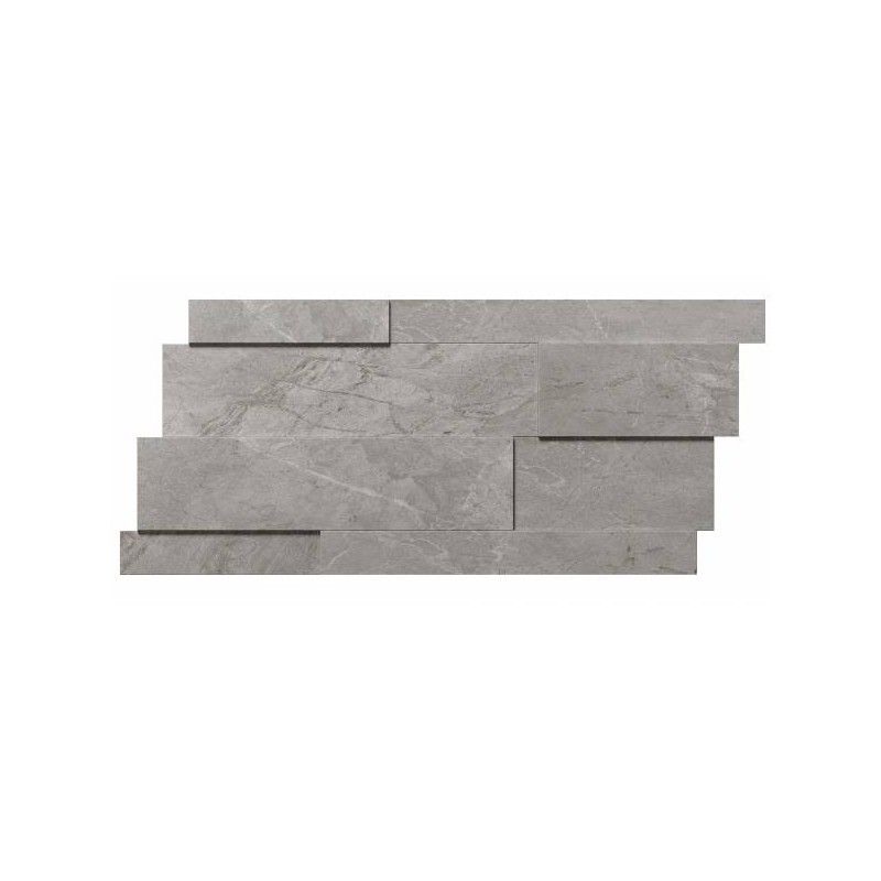 RIVER GREY MMURETTO 3D MIX  Rettificato  28,2X58,6 - REFIN  OH76 REFIN - 1