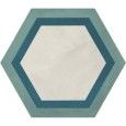TERRA.ART CORNICE OCEANO/CIELO ESAGONA  25x21,6 -Marca Corona  I413 CERAMICHE MARCA CORONA  - 1