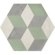 TERRA.ART CUBO SABBIA/MENTA ESAGONA  25x21,6 -Marca Corona  I416 CERAMICHE MARCA CORONA  - 1