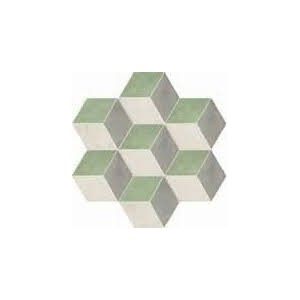 TERRA.ART ROMBO SABBIA/MENTA Hexagon  25x21,6 -Marca Corona  I419 CERAMICHE MARCA CORONA  - 1