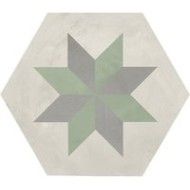 TERRA.ART STELLA SABBIA/MENTA Hexagon  25x21,6 -Marca Corona  I421 CERAMICHE MARCA CORONA  - 1