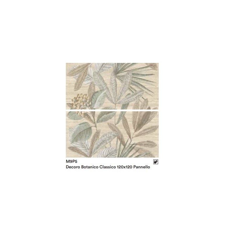 MYSTONE TRAVERTINO CLASSICO PANNELLO 3F BOTANICO 120X120 cm - Marazzi M9P5