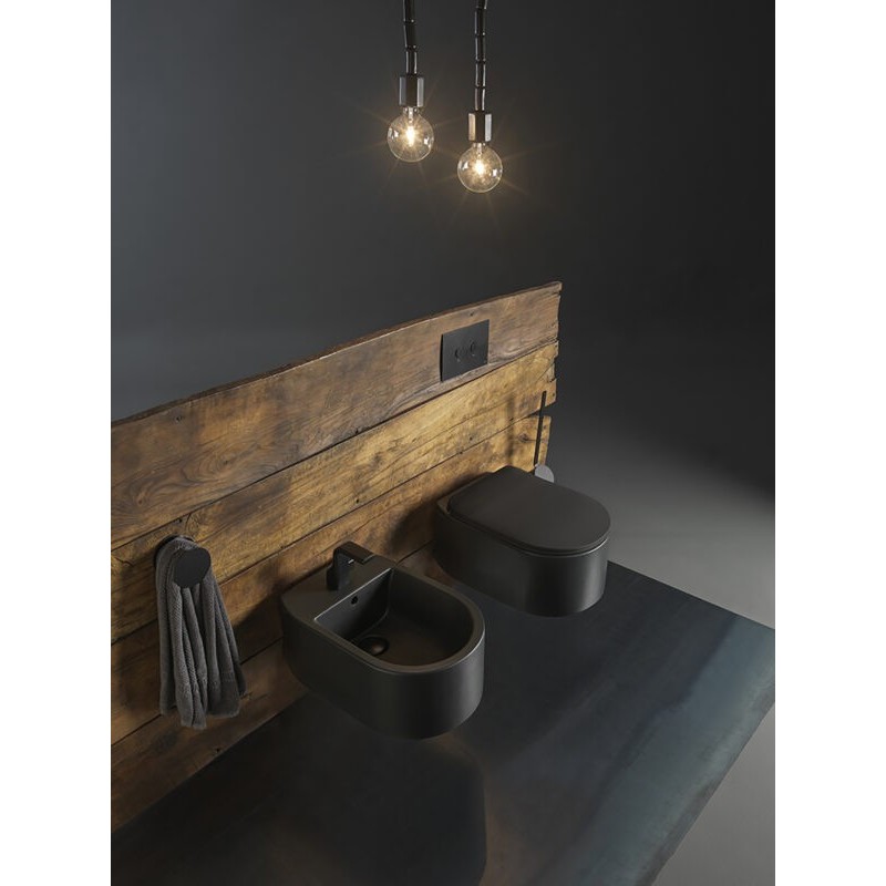 WALL-HUNG WC ASTRA goclean CARBONE - Ceramica Flaminia AS118G