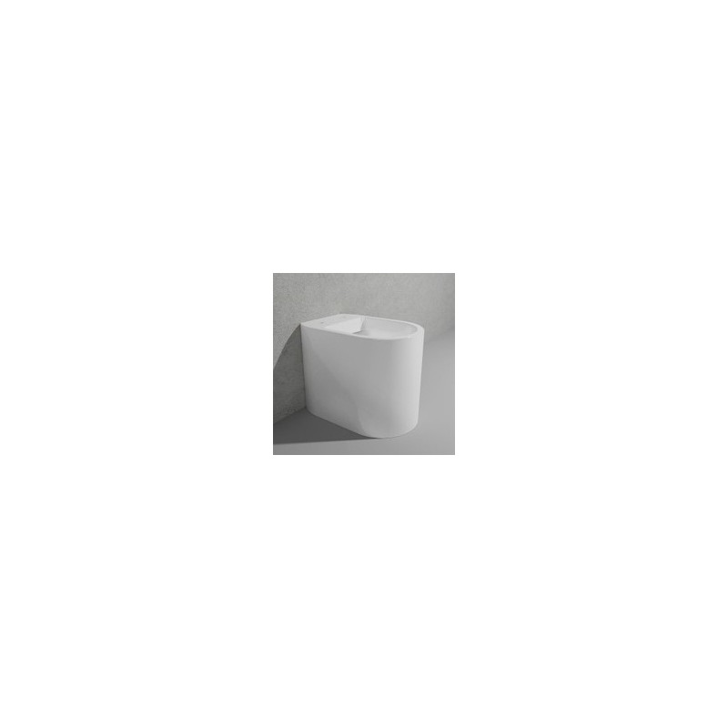 VASO Back to Wall scarico S/P  ASTRA goclean BIANCO con Coprivater  - Ceramica Flaminia AS117G+ASCW05