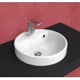 LAVABO TWIN SET 42 BIANCO MONOFORO INCASSO - Ceramica Flaminia 