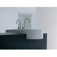 LAVABO TWIN SET 42 BIANCO MONOFORO SEMINCASSO - Ceramica Flaminia 