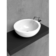 LAVABO FONTE TONDA 52 APPOGGIO BIANCO  - Ceramica Flaminia 