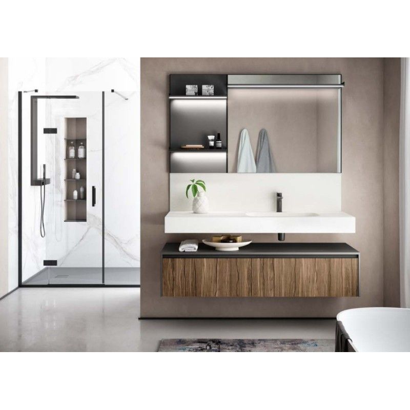 Elite Bathroom cabinet H200xL143,2xP50 cm Composition ELI 07 - Hafro - Geromin
