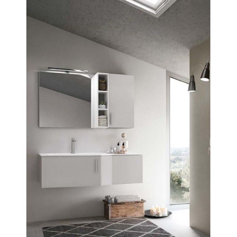 STR8 Bathroom cabinet H200xL120,6xP56 cm Composition STR 03 - Hafro - Geromin