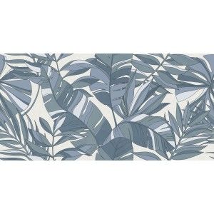 LUDO BLU DECORATION TROPICALE RECTIFIED  60x120 -  J91060 Ceramiche Rondine CERAMICA RONDINE - 1