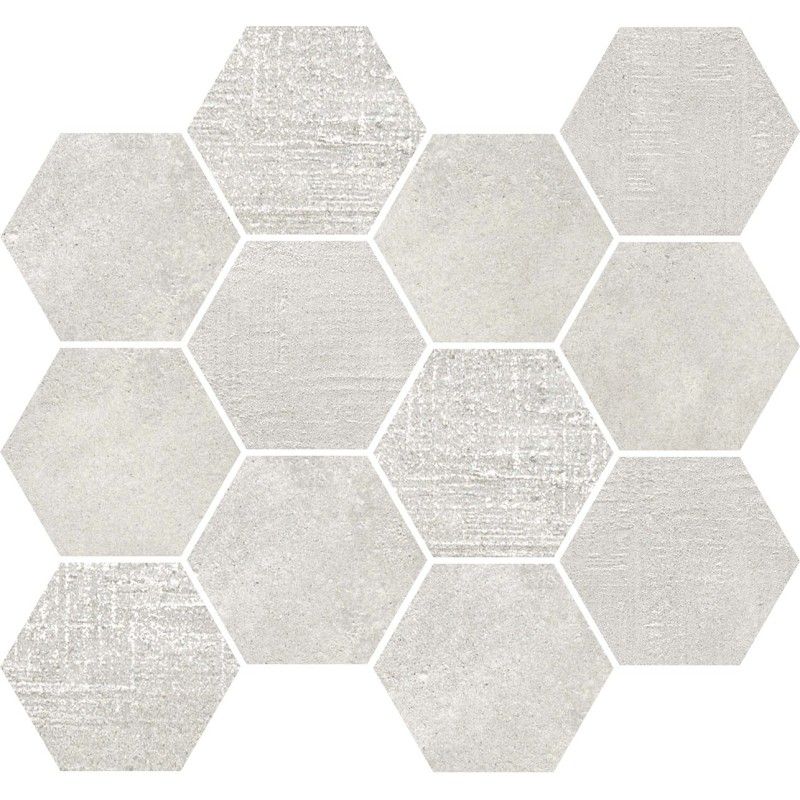 LOFT WHITE MOSAIQUE ESAGONA  35x30,3 -  J89344 Ceramiche Rondine CERAMICA RONDINE - 1