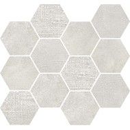 LOFT WHITE MOSAIQUE ESAGONA  35x30,3 -  J89344 Ceramiche Rondine CERAMICA RONDINE - 1