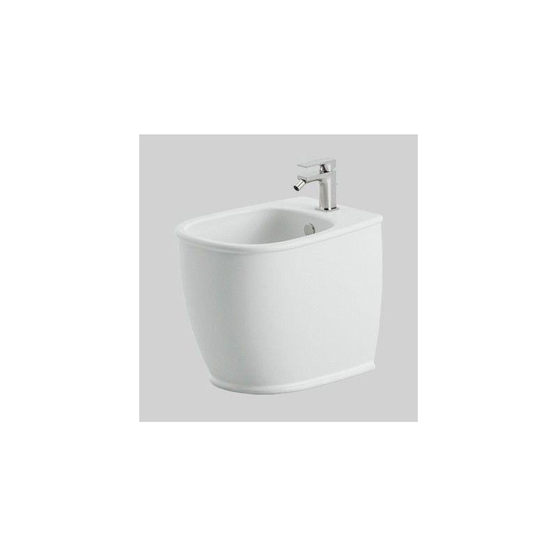 ARTCERAM ATELIER DOS AU MUR BIDET 1 TROU BLANC BRILLANT