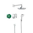 Croma Select E Concealed shower system with Hansgrohe Ecostat E thermostat