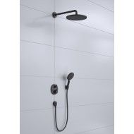 Croma  Sistema Doccia  280 1 jet Ecostat S Nero Opaco Hansgrohe 