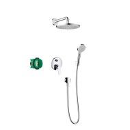 Crometta S Shower System 240 1 Strahl mit Hansgrohe Einhebelmischer