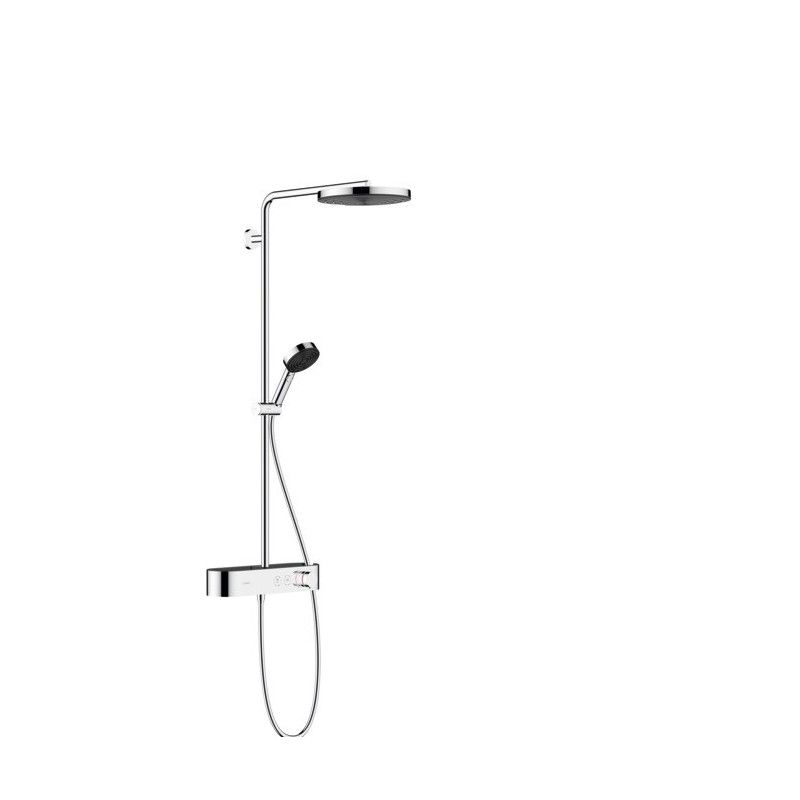PULSIFY S Showerpipe 260 1jet Ecosmart with Hansgrohe Shower Tablet Select 400
