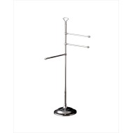 Single Towel holder on pedestal L50,2xH111,5xD26 with Chrome finish DEVON&DEVON - 1