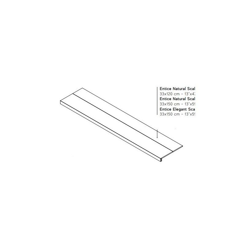 Entice Pale Oak Natural  Step  33x150 - Atlas Concorde AFI0 CERAMICHE ATLAS CONCORDE - 1