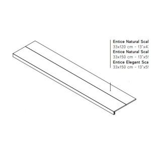 Entice Browned Oak Natural  Step  33x120 - Atlas Concorde AFJB CERAMICHE ATLAS CONCORDE - 1
