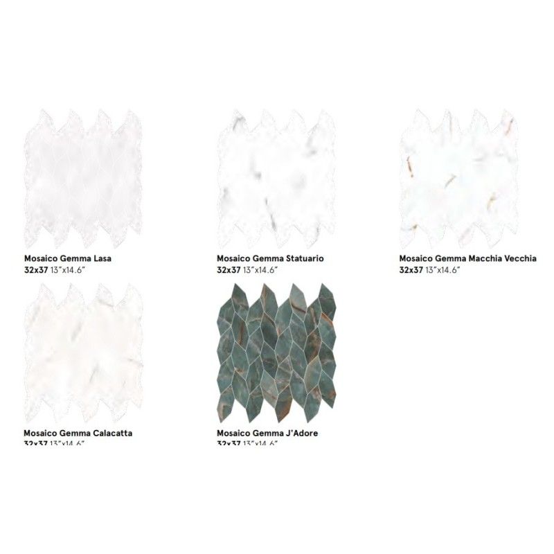Omnia Mosaico Gemma J'Adore Levigato 32x37 - CERDOMUS 89741