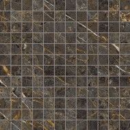 AESTHETICA MARRONE GRIGIO Mosaico 30x30 Liscio  Rettificato  - LA FAENZA MK.AE GOL6 LP_M LA FAENZA - 1