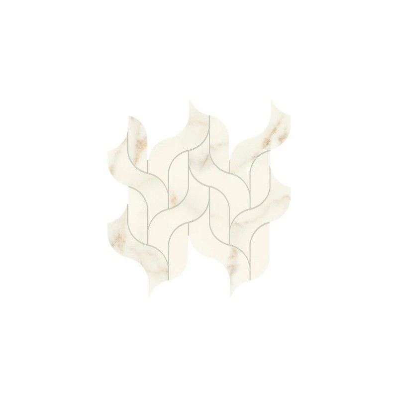 Marvel X Calacatta Apuano Mosaic Waterfall Lapped 30,5x27,7 - Atlas Concorde AF8R CERAMICHE ATLAS CONCORDE - 1