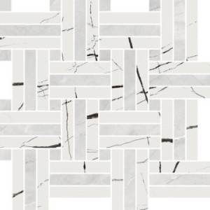 EXTRA MOSAIK INTRECCIO SCENIC WHITE/PULPIS GREY POLIERT 30X30 - Novabell EXT001L NOVABELL - 1