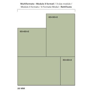 LUMIÈRE MODULO 3 FORMATI SABBIA 20MM 60X90 - Novabell LMRM433 NOVABELL - 1