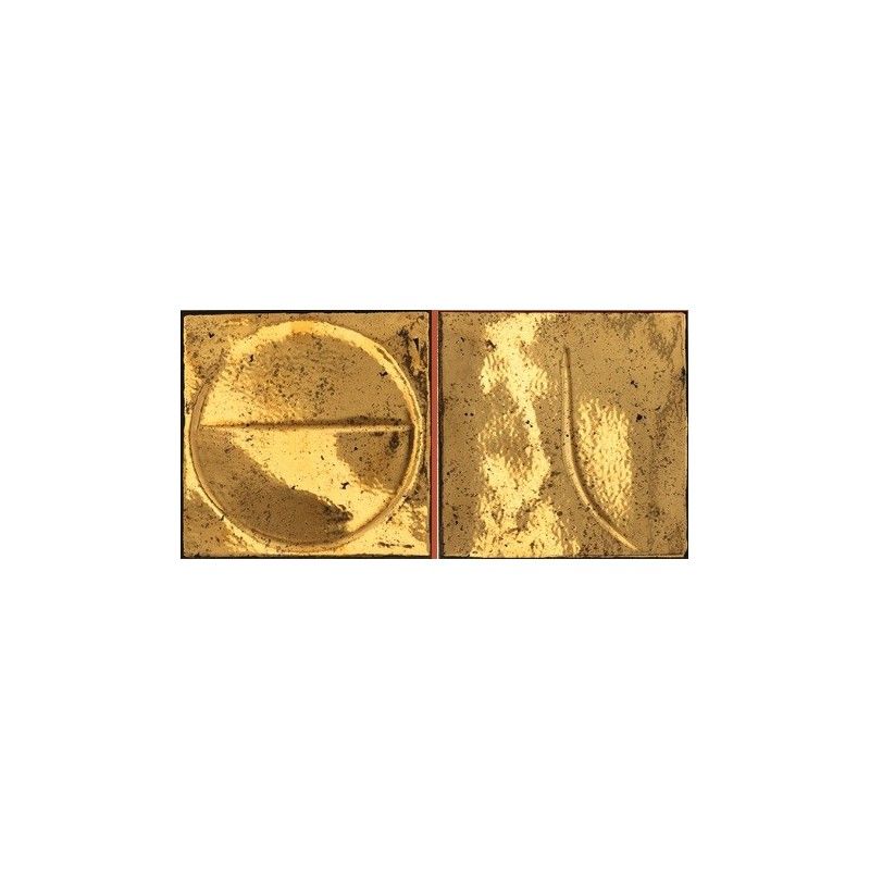 BOTTEGA D ARTE  motivi oro lucido nero 15X15 - Iris Ceramica 511044 IRIS CERAMICA - 1